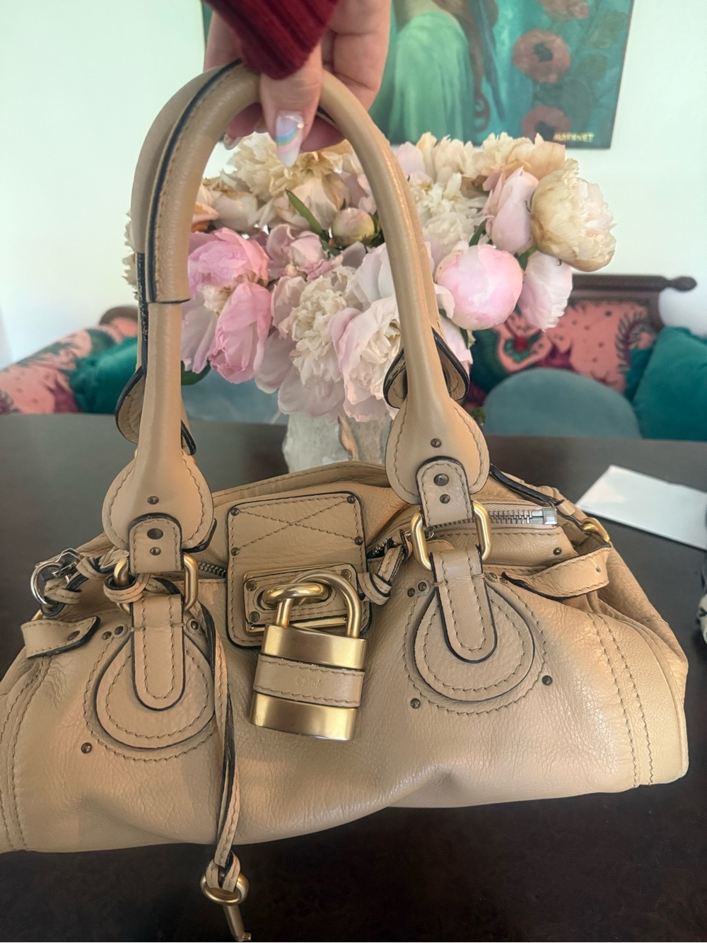 Chloé Biscuit Phoebe Philo Paddington with Gold Hardware incl lock + key